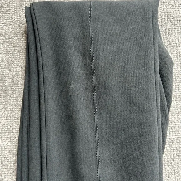 NWOT Vince Bobbi High-Rise Stitch-Seam Ponte Dark Grey Legging Pants, Size XS